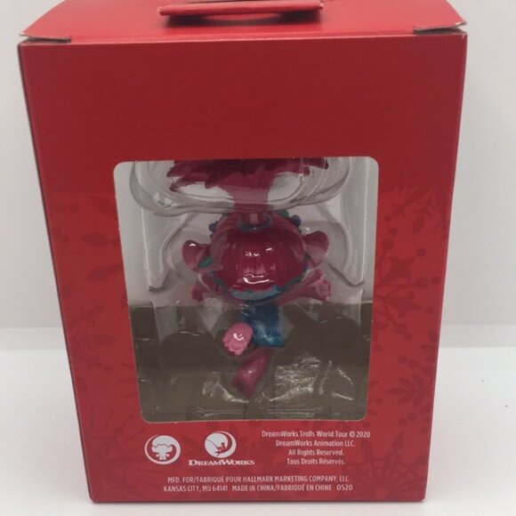 2020 Hallmark Trolls World Tour Poppy Christmas Tree Ornament Holiday Decoration - Picture 5 of 9
